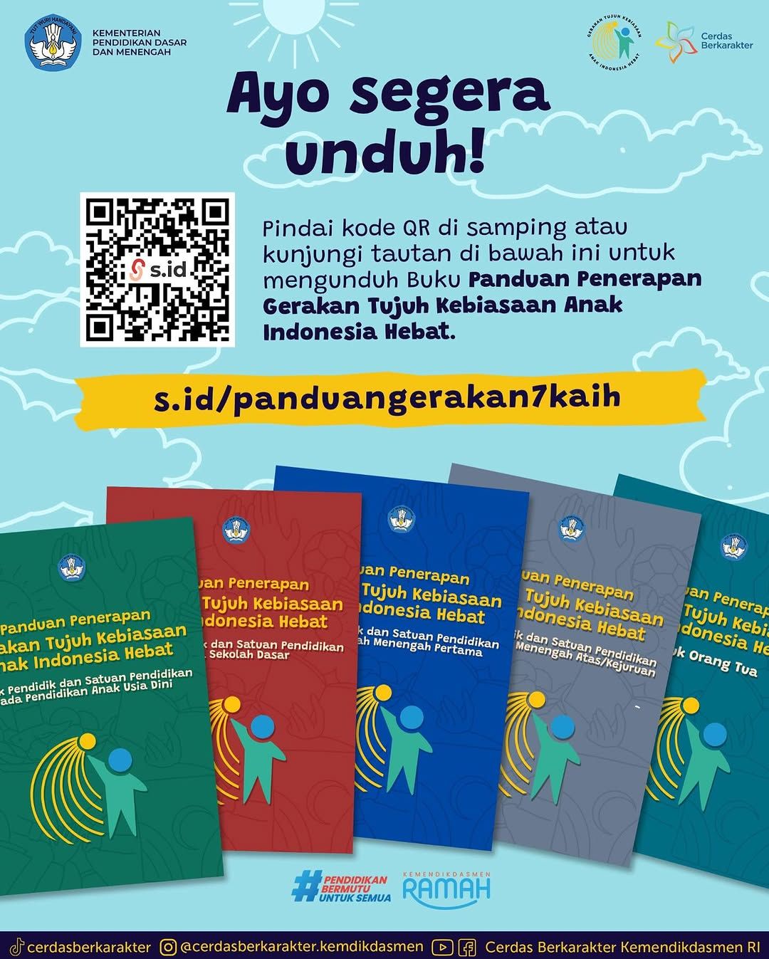 Read more about the article Mendikdasmen Luncurkan Buku Panduan Gerakan 7 KAIH: Generasi Berkarakter Menuju Indonesia Emas 2045