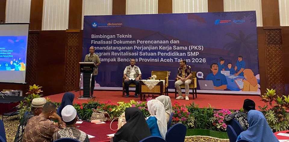 Read more about the article Kemendikdasmen Gaspol Revitalisasi SMP Terdampak Bencana, Aceh Finalisasi Dokumen dan Teken PKS Program 2026