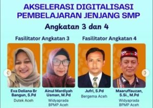 Read more about the article BPMP Aceh dan Direktorat SMP Kemendikdasmen Percepat Digitalisasi Pembelajaran Jenjang SMP
